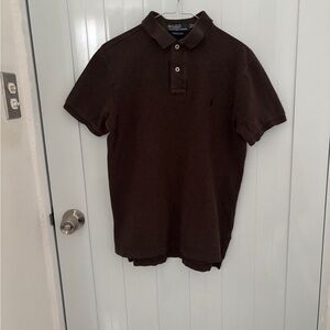 Polo by Ralph Lauren Men's Brown Short Sleeve Polo Shirt